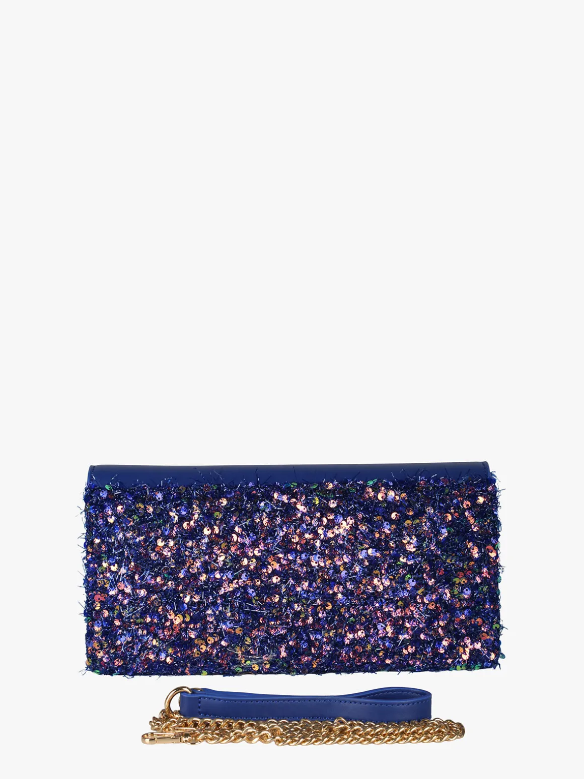 Solada Pochette gioiello da donna con paillettes - blu