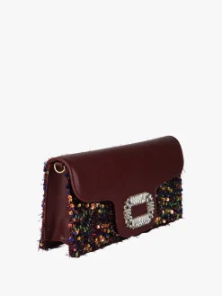 Solada Pochette gioiello da donna con paillettes - verde