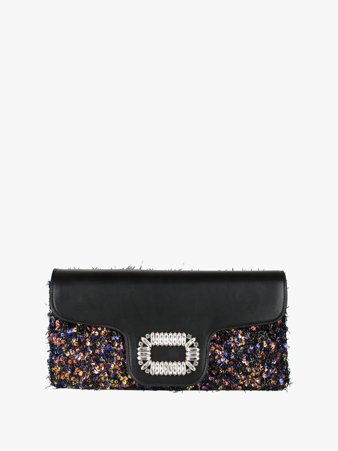Solada Pochette gioiello da donna con paillettes - nero