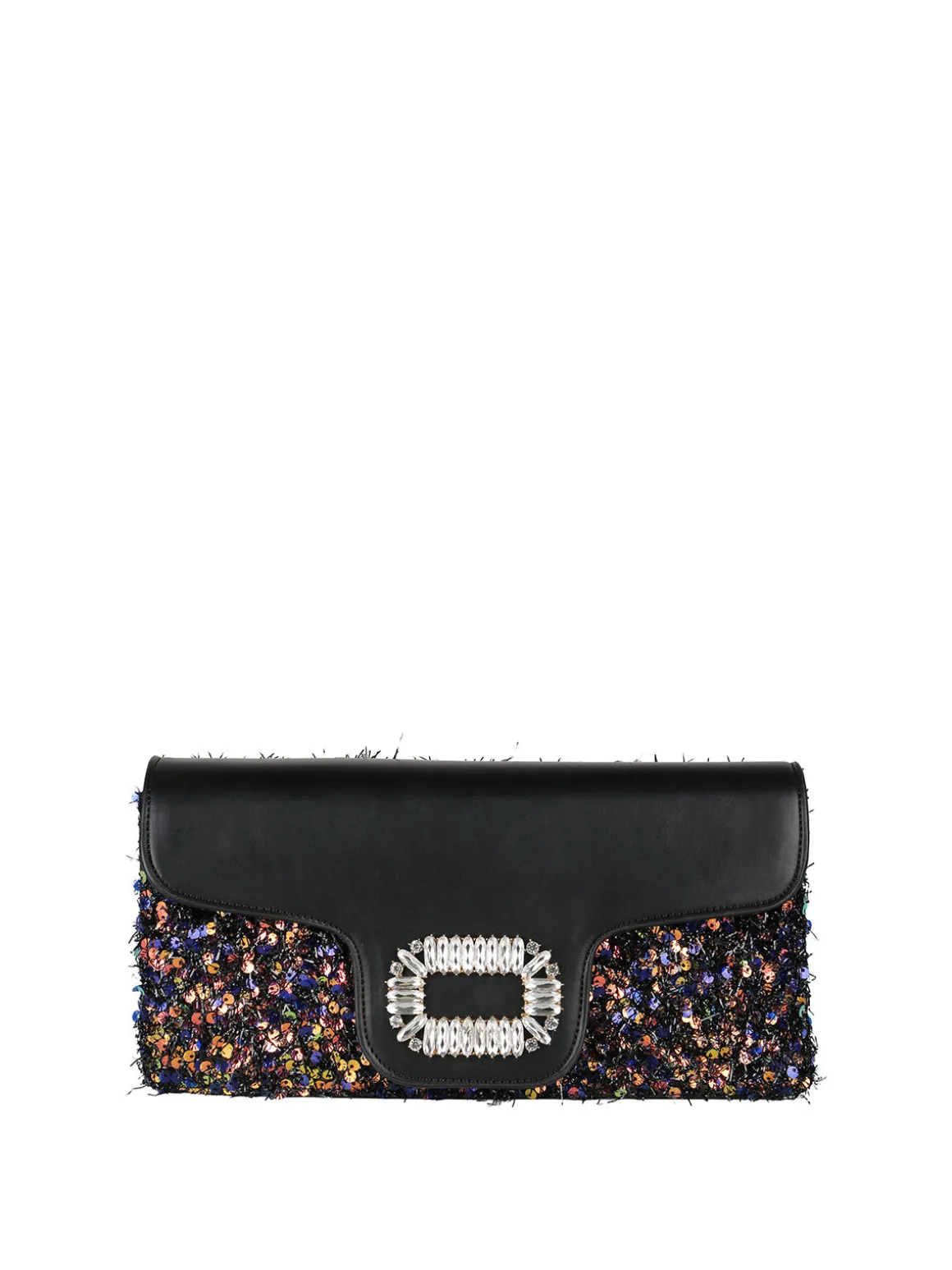 Solada Pochette gioiello da donna con paillettes - nero