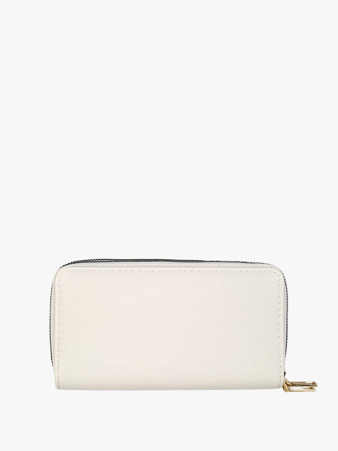 Solada Portafoglio da donna con stampa monogramma e doppia tasca - beige