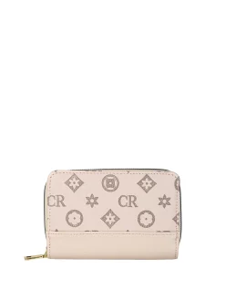 Solada Portafoglio da donna con stampa monogramma - khaki