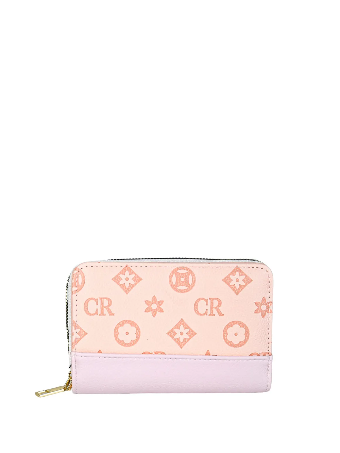 Solada Portafoglio da donna con stampa monogramma - rosa