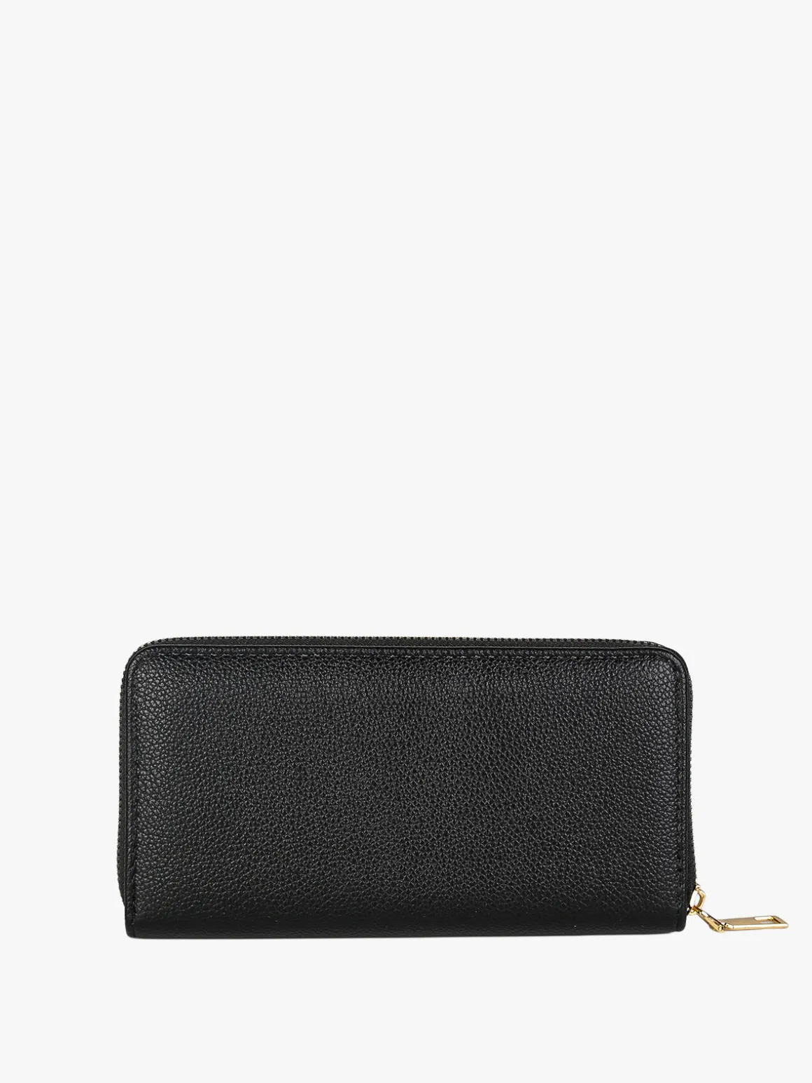 Solada Portafoglio donna con stampa monogramma e zip - nero