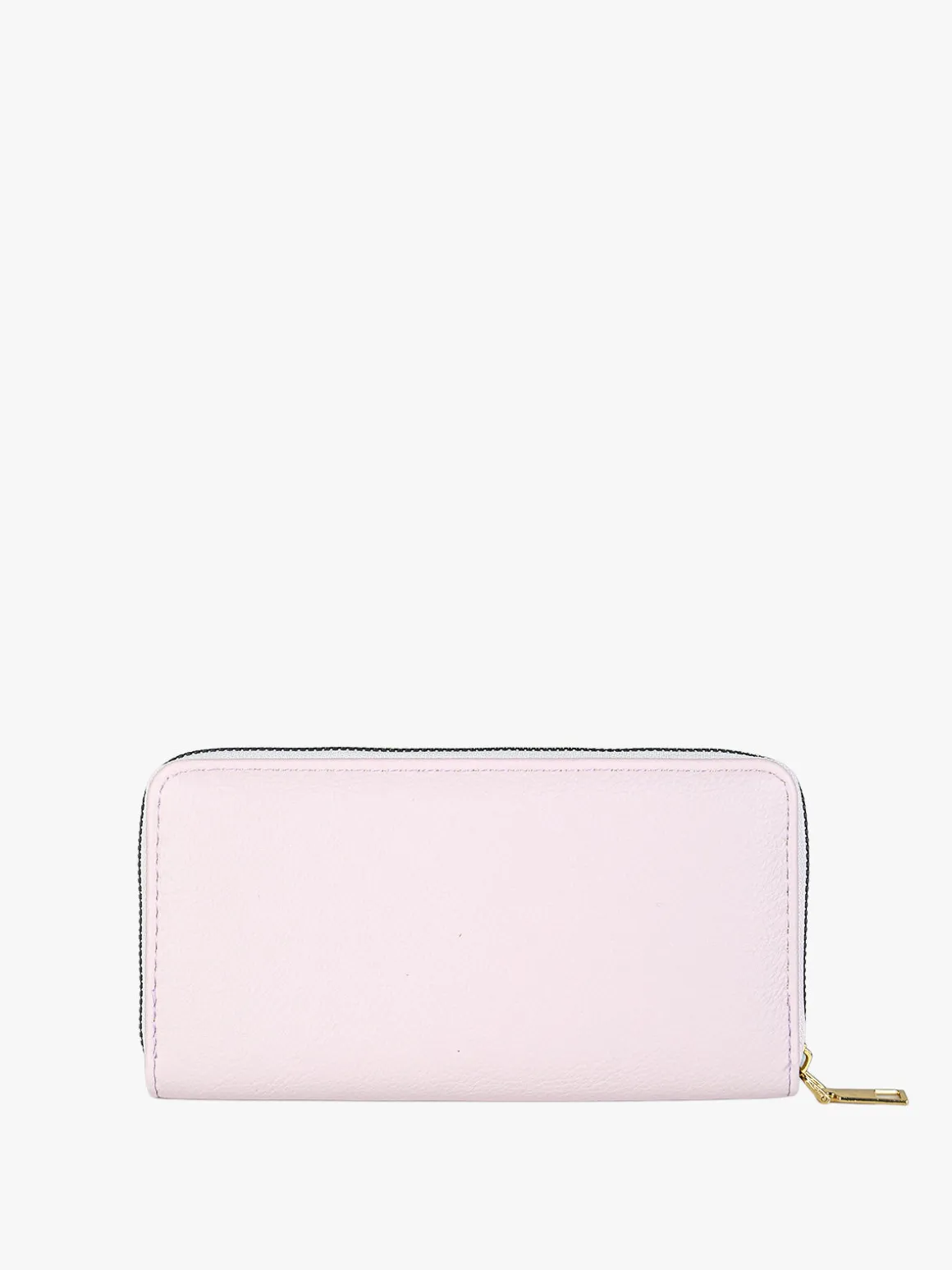 Solada Portafoglio donna con stampa monogramma e zip - rosa