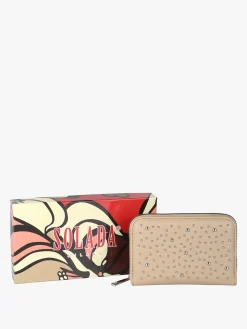 Solada Portafoglio donna con borchie - khaki