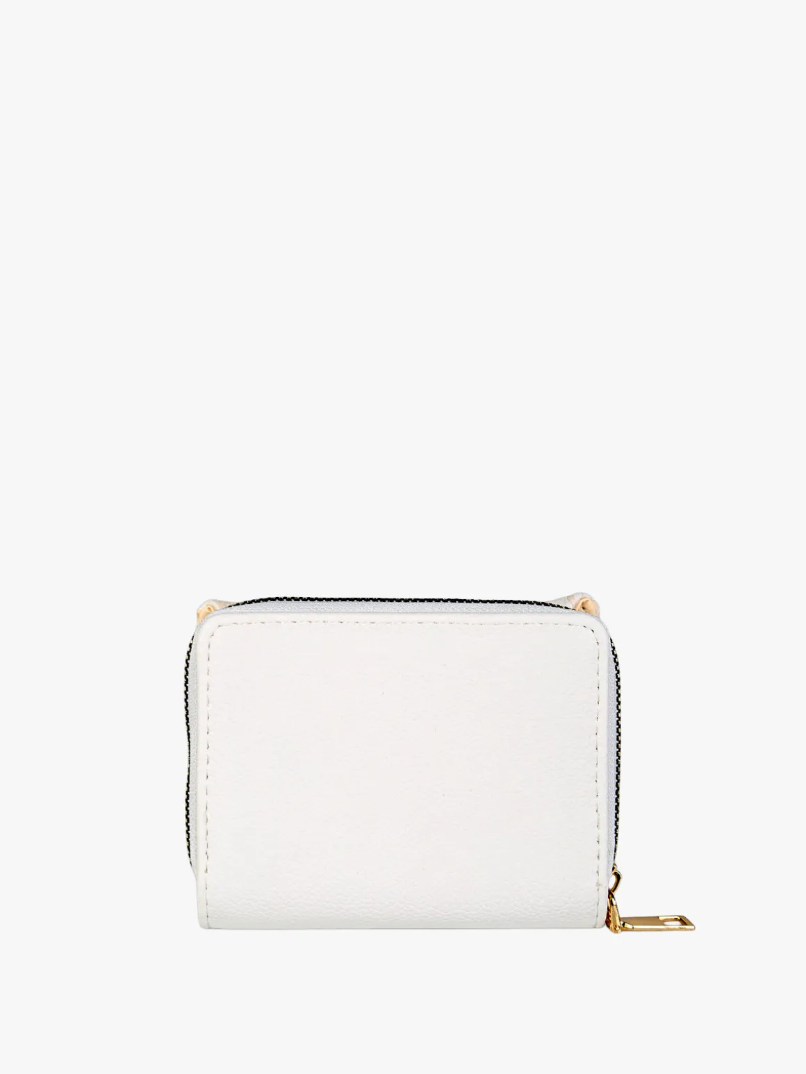 Solada Portafoglio mini da donna con stampa monogramma - bianco
