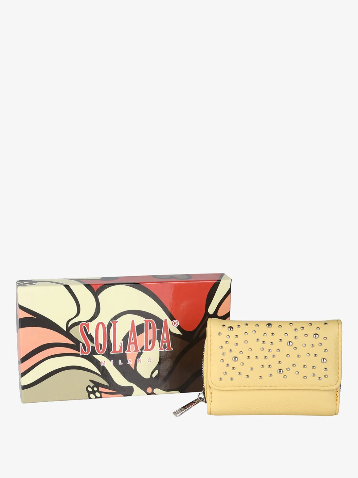 Solada Portafoglio mini da donna con stampa monogramma - khaki