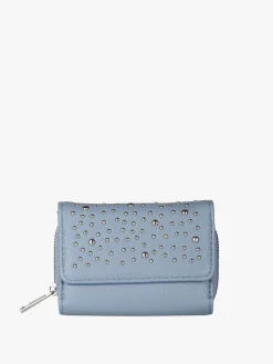 Solada Portafoglio mini da donna con borchie - blu
