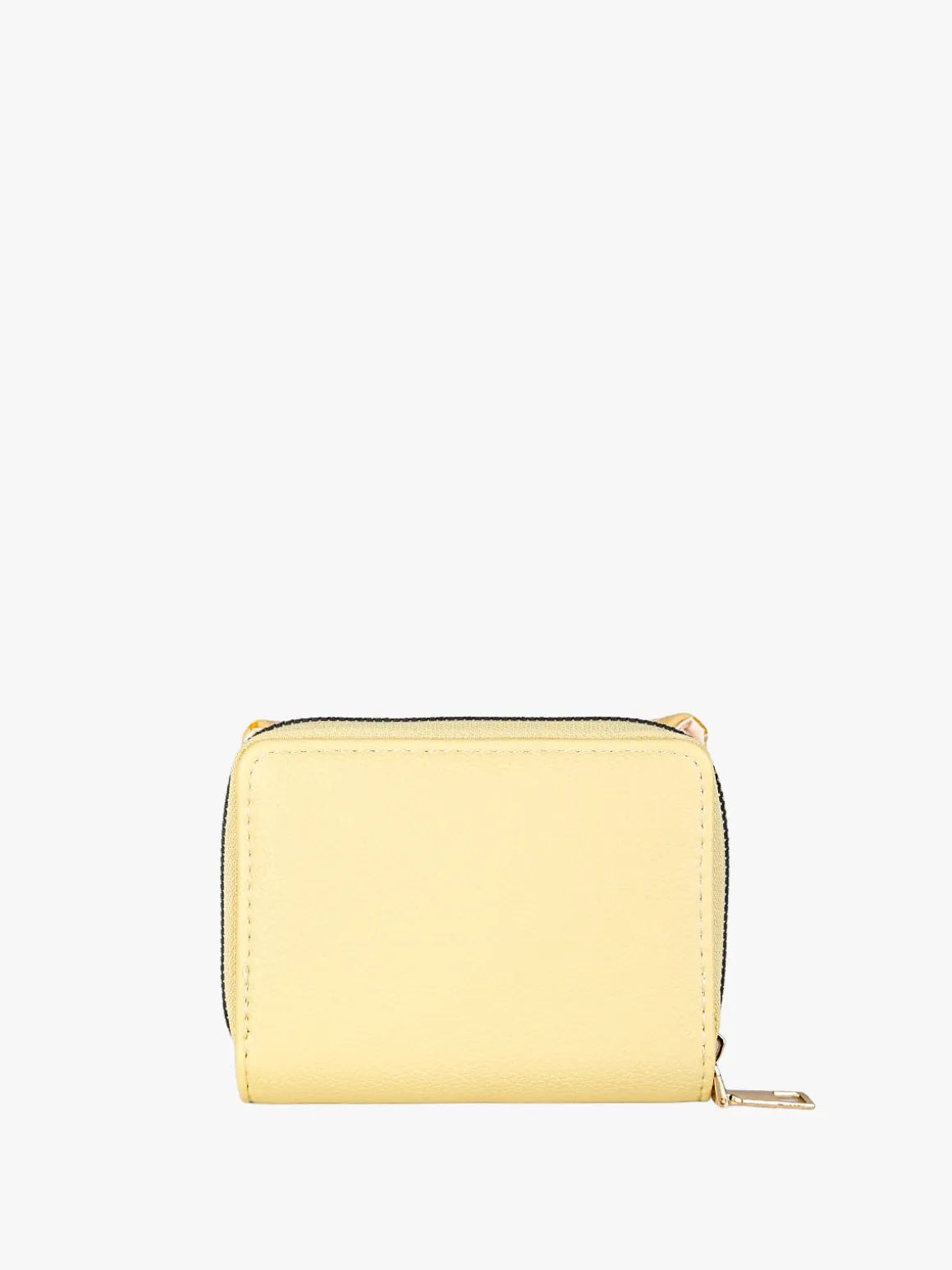 Solada Portafoglio mini da donna con stampa monogramma - giallo