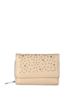 Solada Portafoglio mini da donna con borchie - khaki