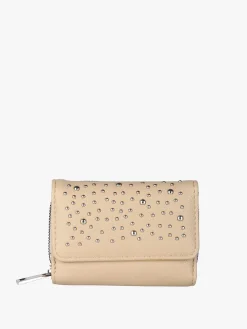 Solada Portafoglio mini da donna con borchie - khaki