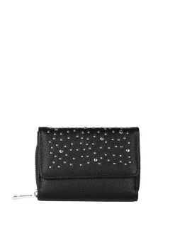Solada Portafoglio mini da donna con borchie - nero