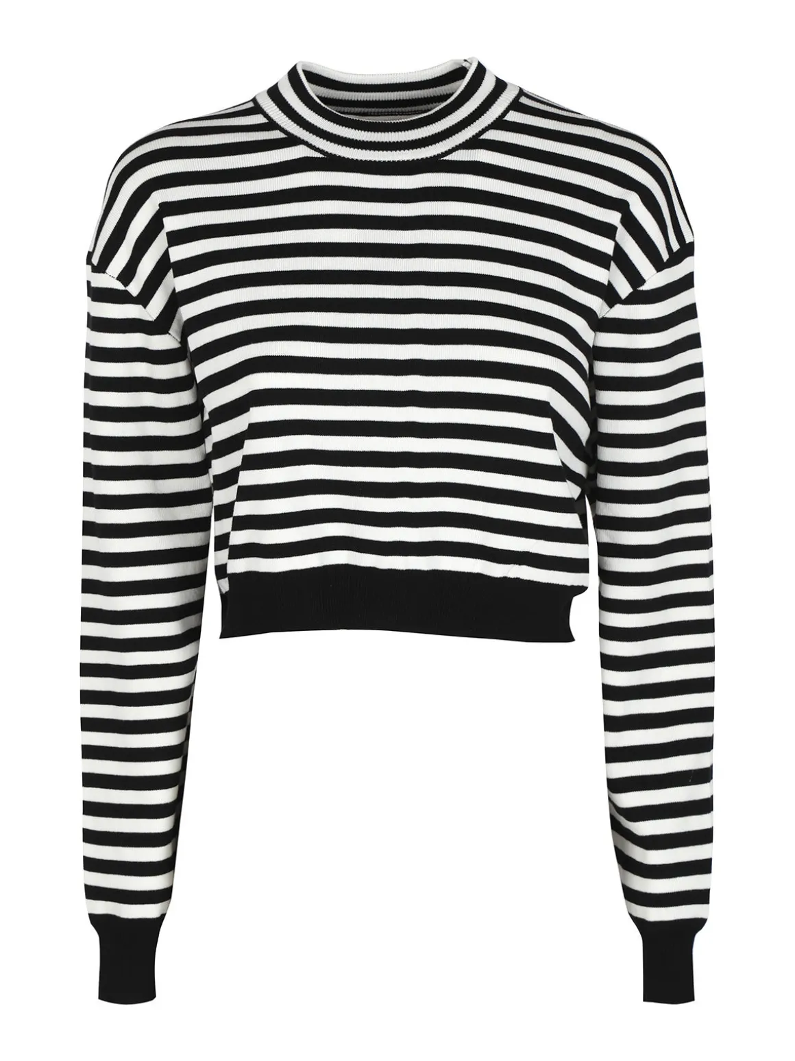 Solada Pullover cropped da donna a righe