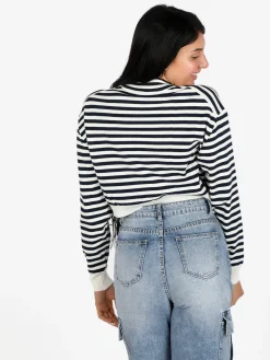 Solada Pullover cropped da donna a righe