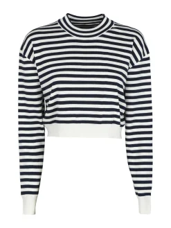 Solada Pullover cropped da donna a righe