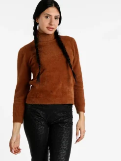 Solada Pullover dolcevita peloso da donna