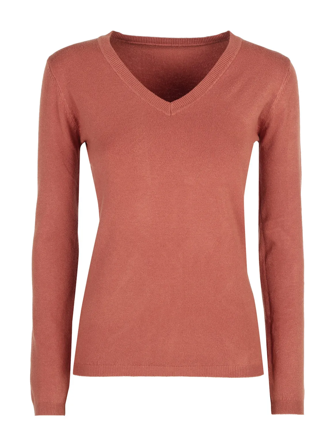 Solada Pullover donna con scollo a V - arancione