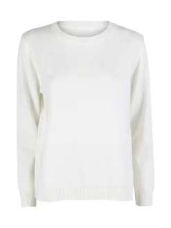 Solada Pullover donna girocollo in maglia - bordeaux