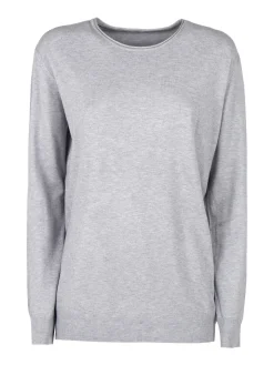 Solada Pullover donna girocollo in maglia tinta unita