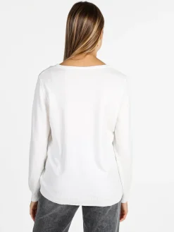 Solada Pullover donna in maglia - bianco