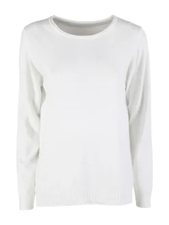 Solada Pullover donna in maglia - bianco