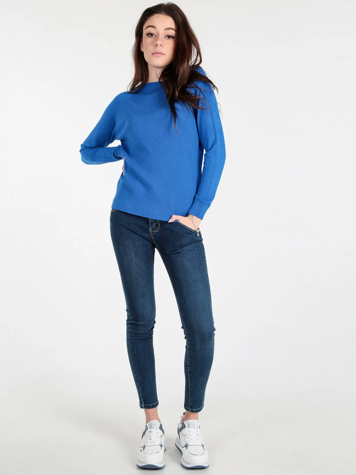 Solada Pullover donna in maglia a costine