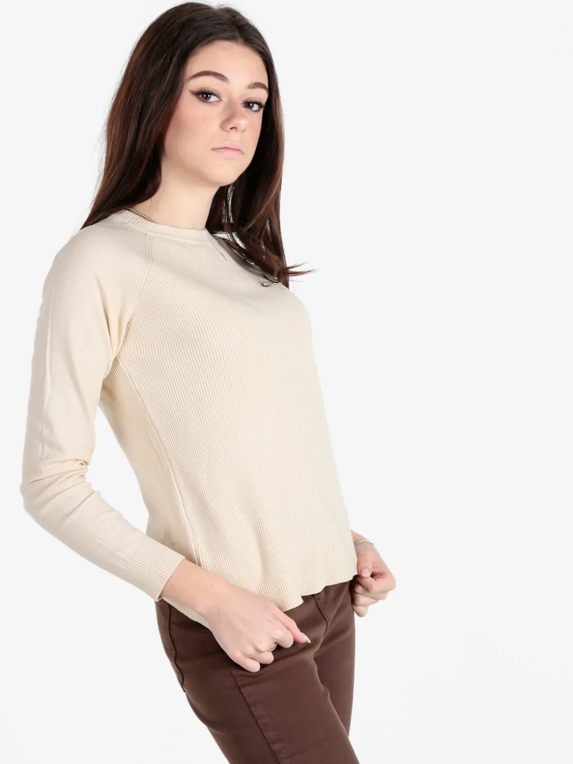 Solada Pullover donna in maglia a costine