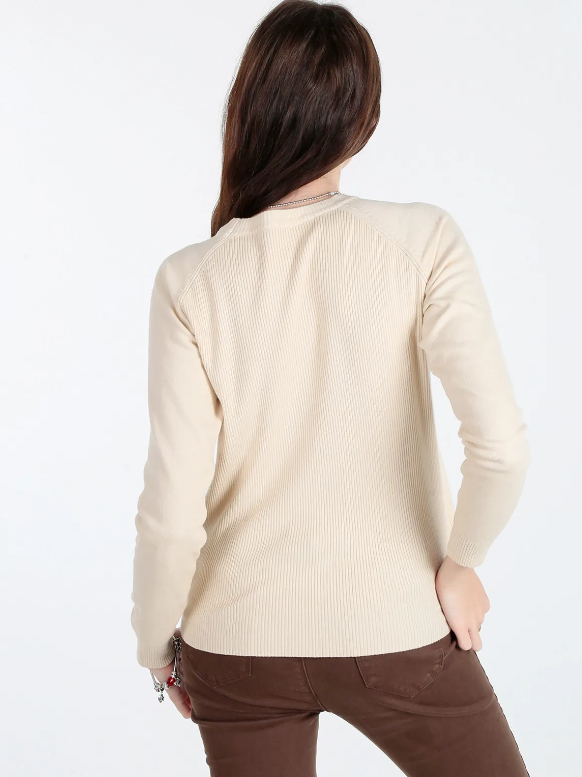 Solada Pullover donna in maglia a costine