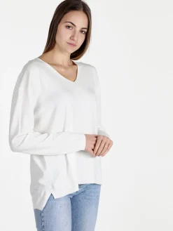 Solada Pullover donna oversize in maglia scollo V