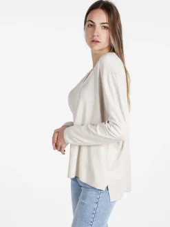 Solada Pullover donna oversize in maglia scollo V
