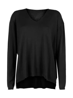 Solada Pullover donna oversize in maglia scollo V