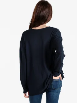 Solada Pullover donna oversize in maglia scollo V
