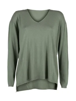 Solada Pullover donna oversize in maglia scollo V