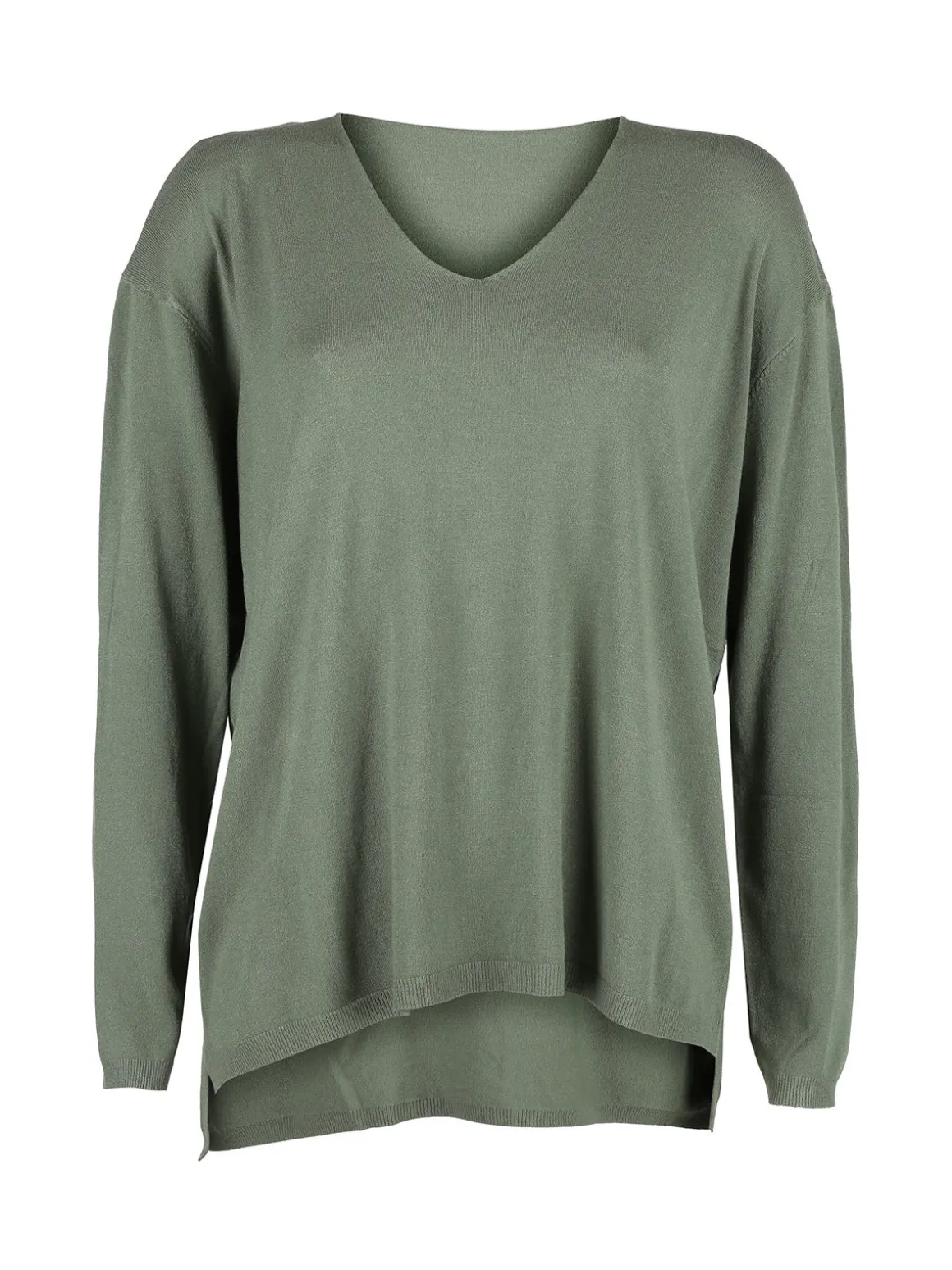 Solada Pullover donna oversize in maglia scollo V