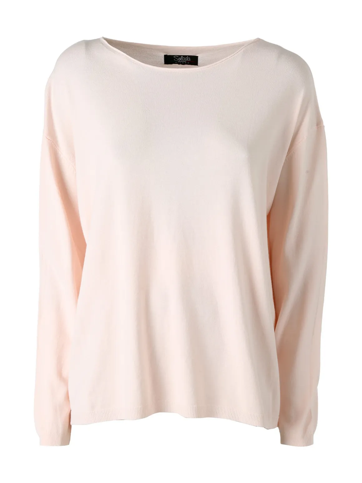 Solada Pullover donna oversize in maglia - cipria