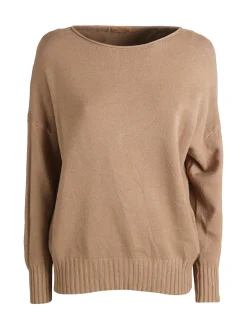 Solada Pullover donna oversize in maglia - cammello