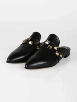 Solada Sabot in pelle donna con borchie