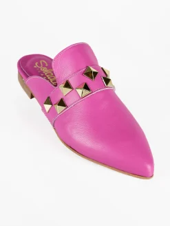 Solada Sabot in pelle donna con borchie