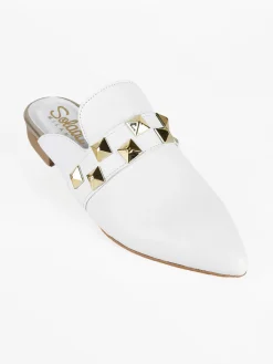 Solada Sabot in pelle donna con borchie