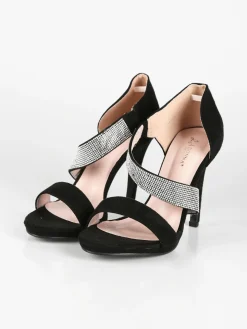 Solada Sandali donna con tacco e strass