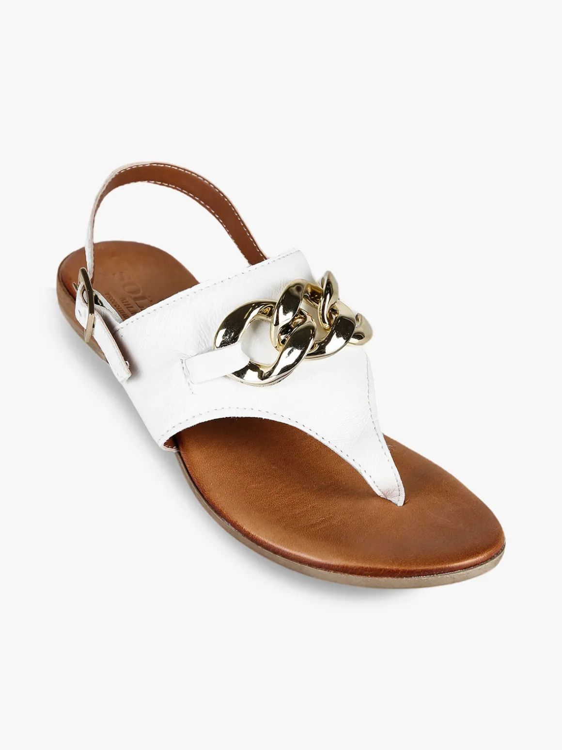 Solada Sandali in pelle infradito da donna