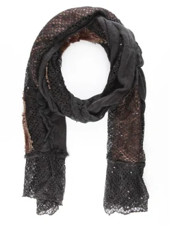 Solada Sciarpa con paillettes e pelo