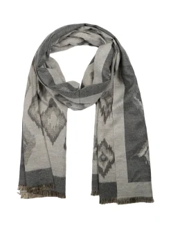 Solada Sciarpa donna con stampe - grigio
