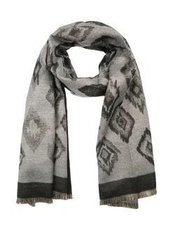 Solada Sciarpa donna con stampe - grigio scuro