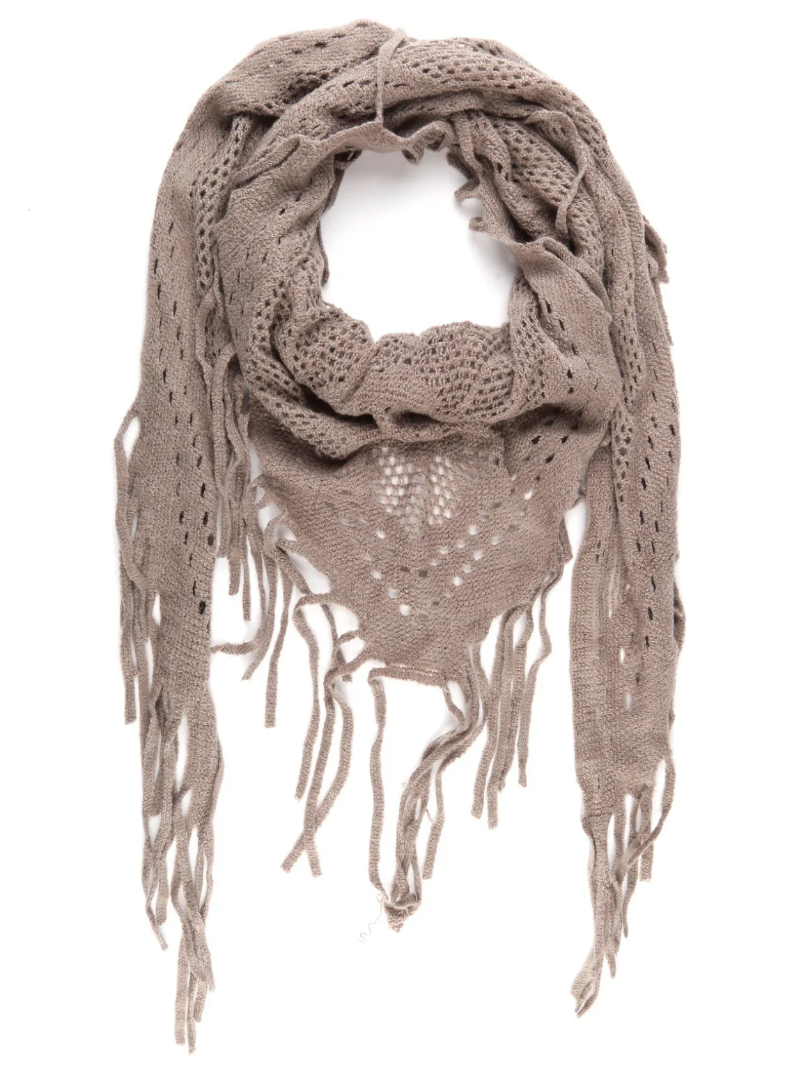 Solada Sciarpa donna in misto lana con frange