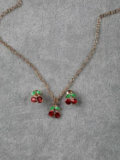 Solada Set bimba collana e orecchini ciliegia