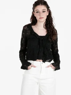 Solada Set donna 2 pezzi con top e cardigan in pizzo