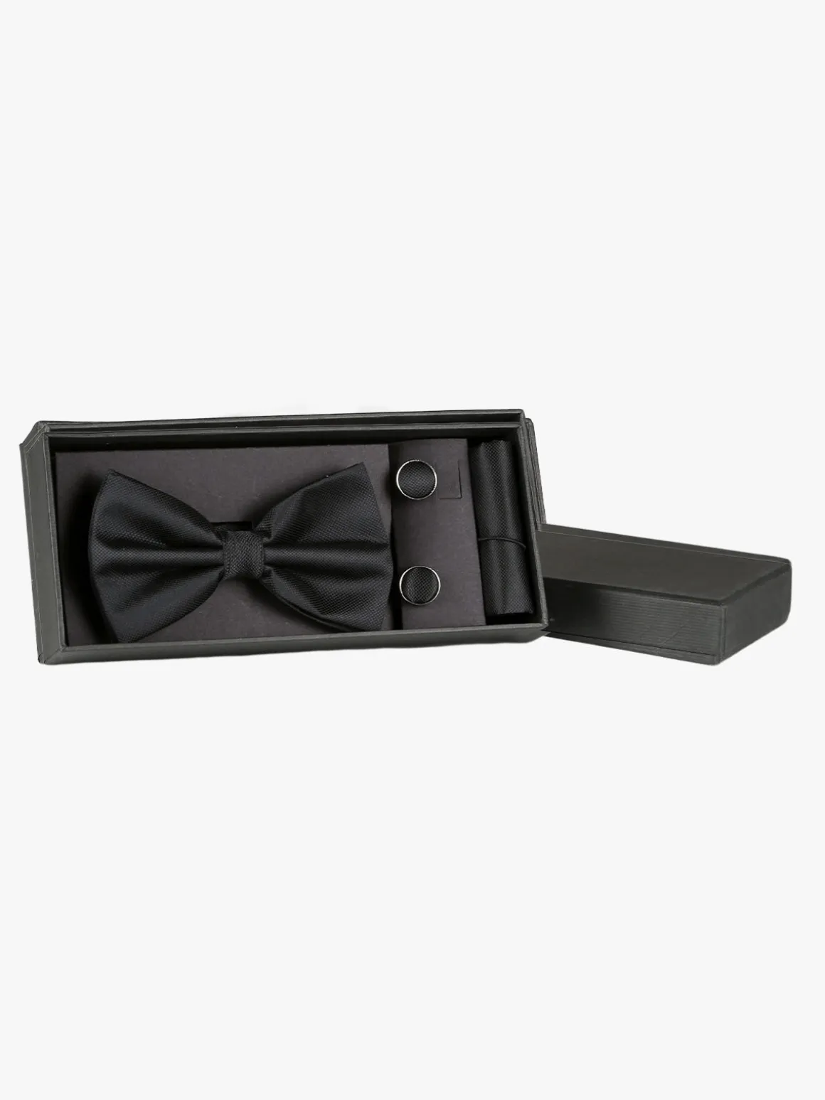 Solada Set 3 pezzi uomo con papillon gemelli e fazzoletto