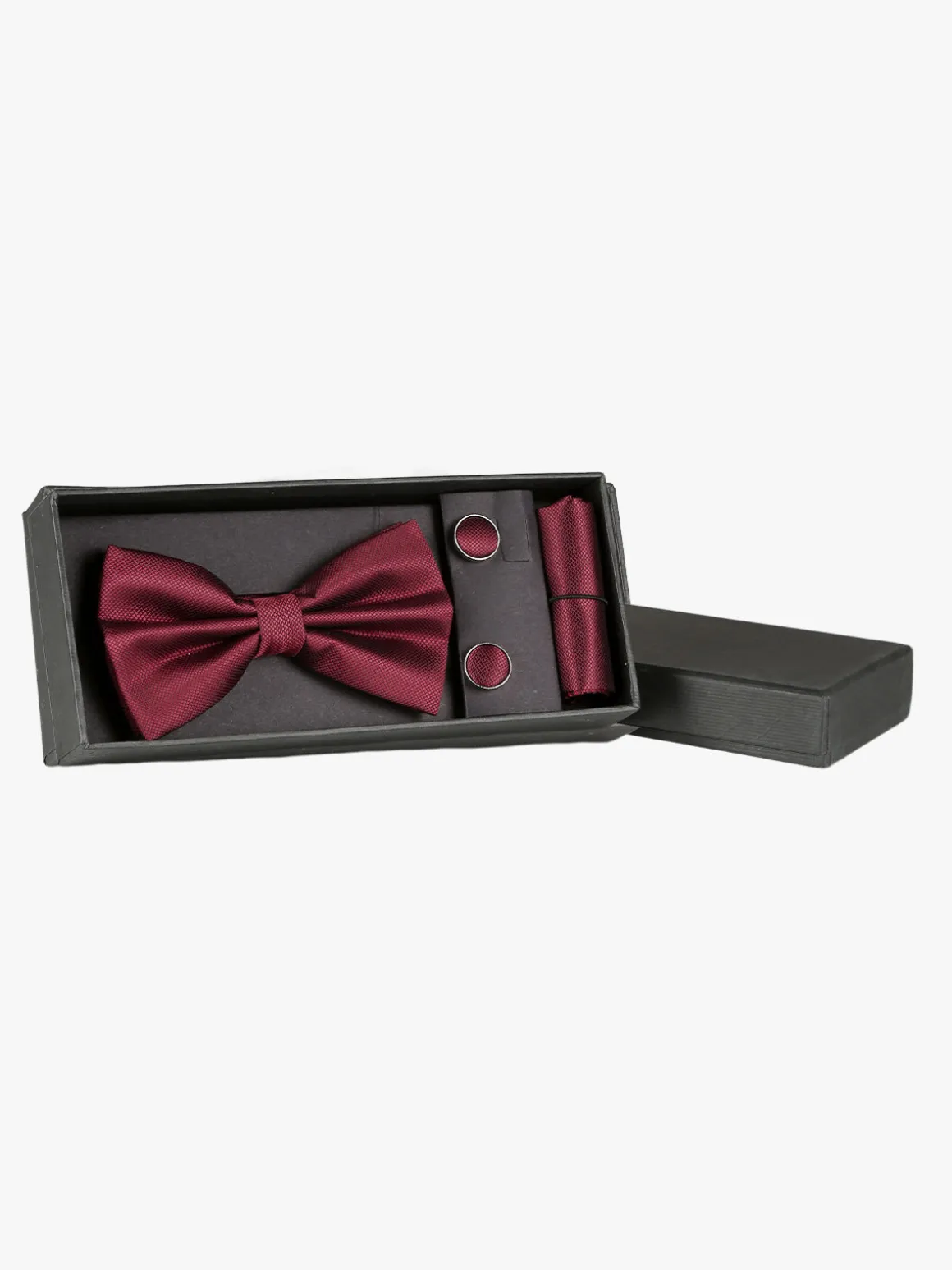 Solada Set 3 pezzi uomo con papillon gemelli e fazzoletto